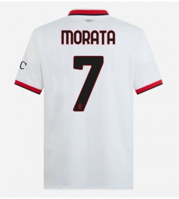 AC Milan Alvaro Morata #7 Replika Udebanetrøje 2024-25 Kortærmet